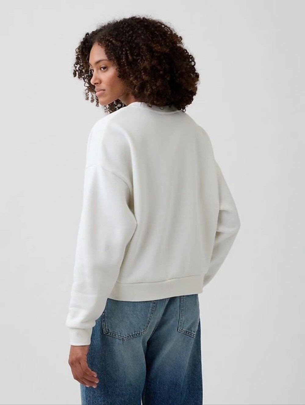NWT - GAP Peanuts "Twitty Bird" Crew Neck Relaxed Wedge Fleece Sweatshirt-Size S - Picture 4 of 14